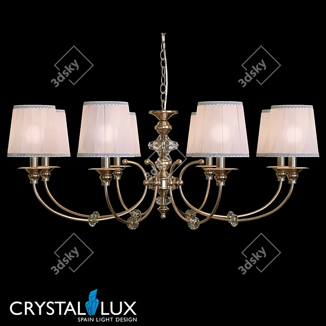 Crystal Lux Iridium SP8 Pendant 3D model image 1