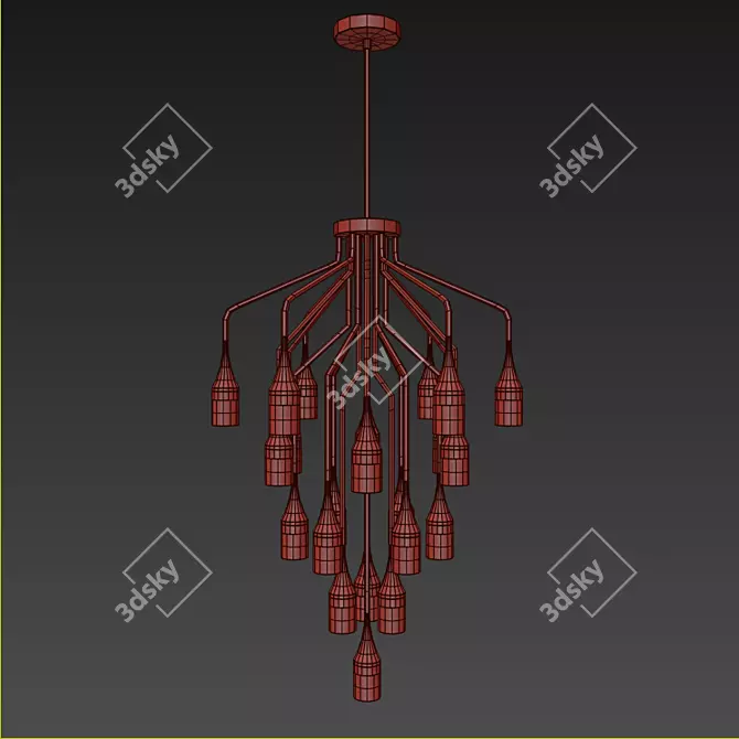 Elegant Patrona Suspension: Transforms Any Space 3D model image 2