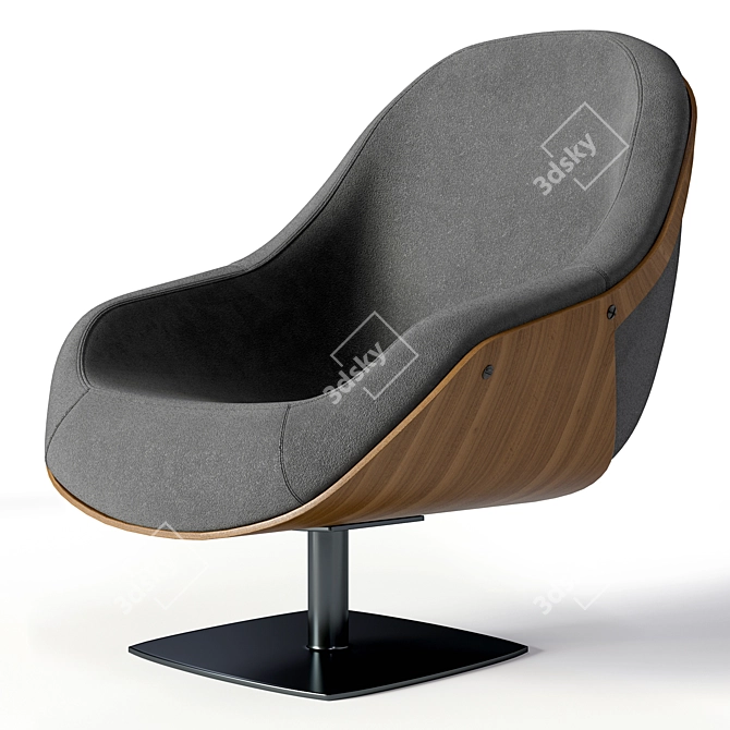 Venice Vibe Swivel Armchair 3D model image 1