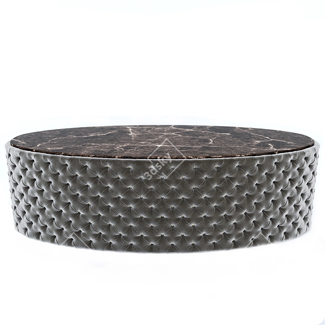 Fabric Oval Coffee Table 3D model image 1