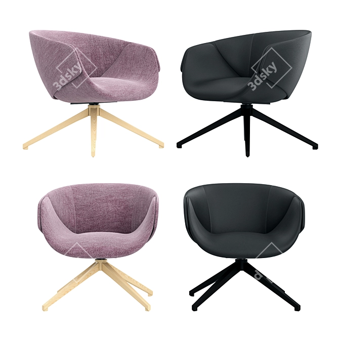 SP01 Anita Armchair: Stylish and Compact Seating Solution 3D model image 2