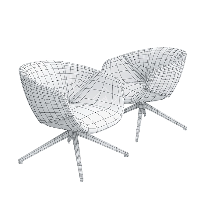 SP01 Anita Armchair: Stylish and Compact Seating Solution 3D model image 3