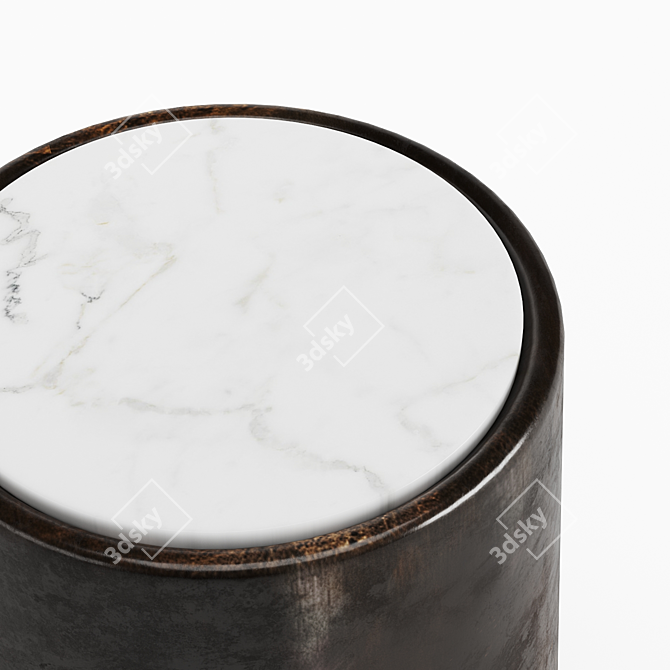 Contemporary Masai Side Table: Modern Design & Compact Size 3D model image 2