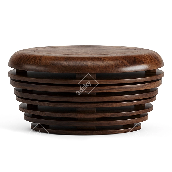 Stylish Reda Amalou Egg Table 3D model image 1