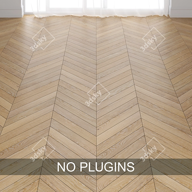 Title: Valetta Oak Nature Tenseo: Exquisite Parquet 3D model image 1