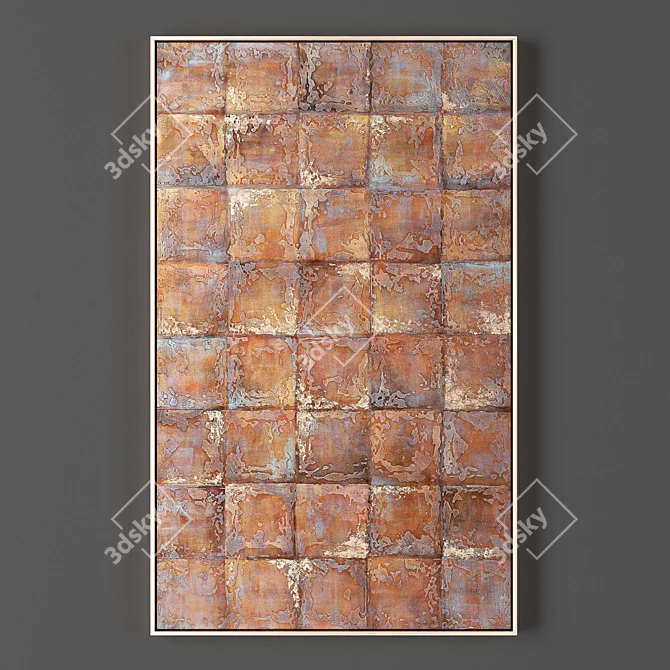 Metal Frame Collection: Set of 1 Frames (820x1340mm) 3D model image 1