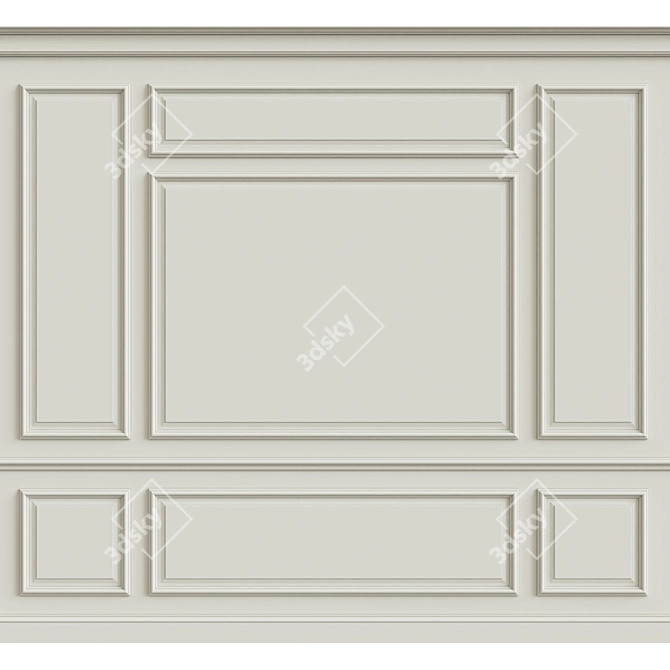 3D Wall Moulding: Enhance Your Interiors 3D model image 1