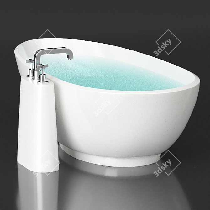 Luxurious Bathtime Bliss: Victoria & Albert Bath Set 3D model image 2