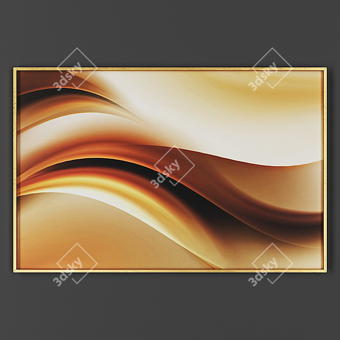 Elegant Framed Artwork 3D model image 1