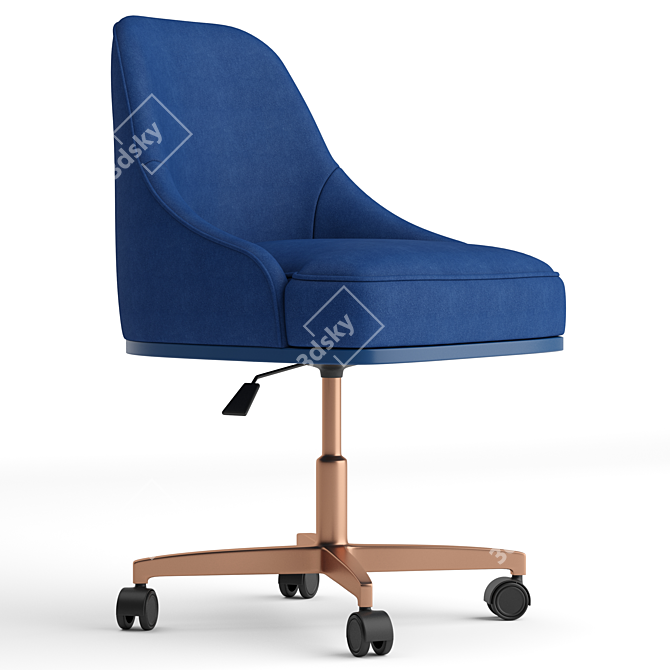 Cipriani Homood Sesto Senso Office Chair: Elegant, Ergonomic, and Compact 3D model image 1