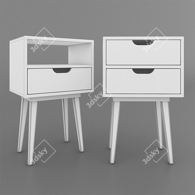 Sleek and Compact Side Table 3D model image 3