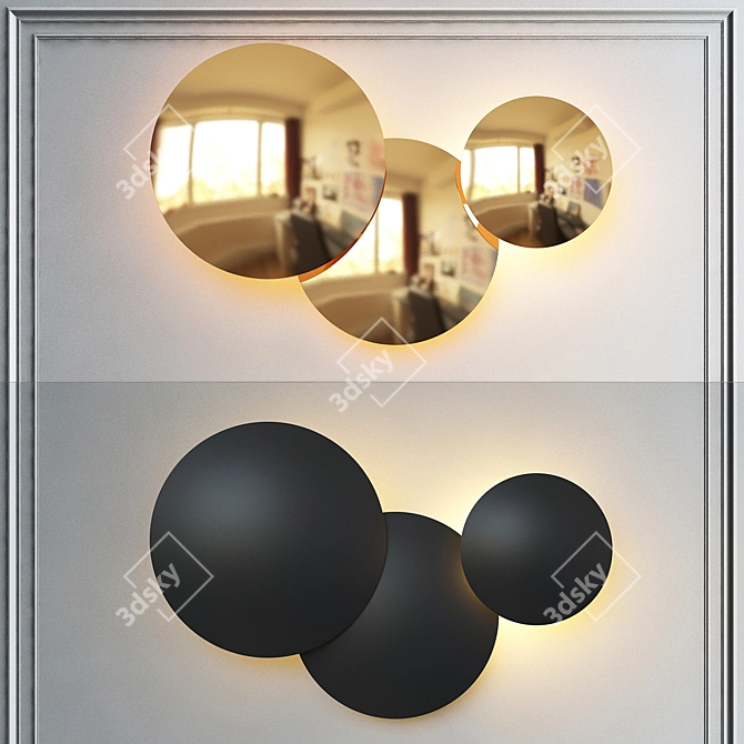 Scandi Style Wall Lamp 3D model image 1