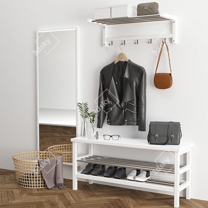 IKEA Closet: Space-Saving Storage Solution 3D model image 1