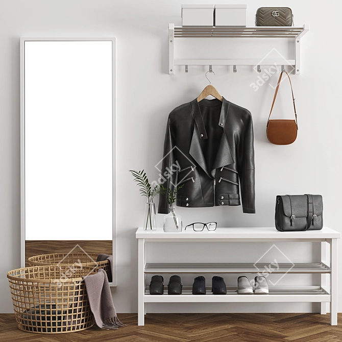 IKEA Closet: Space-Saving Storage Solution 3D model image 2