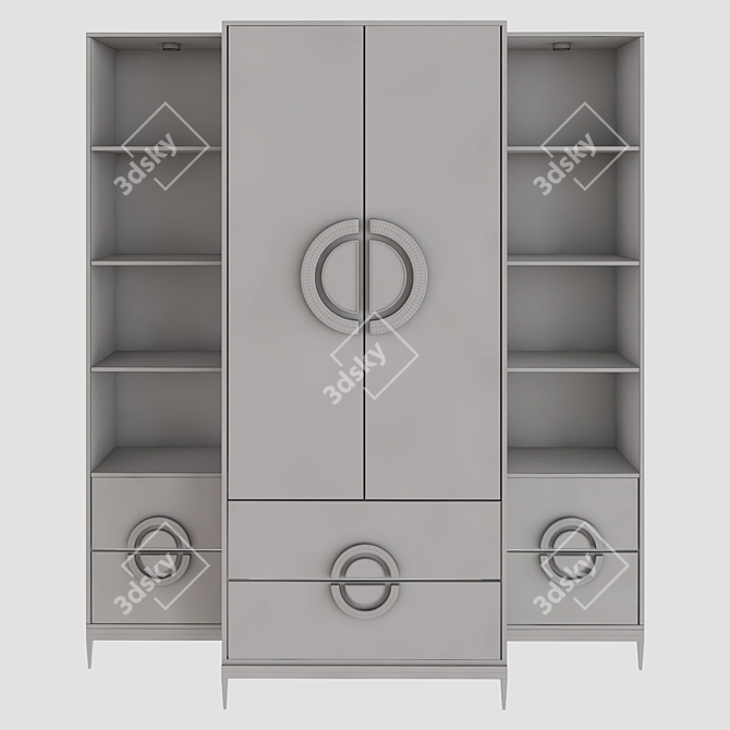 Elegant Wardrobe: Stylish and Functional 3D model image 2