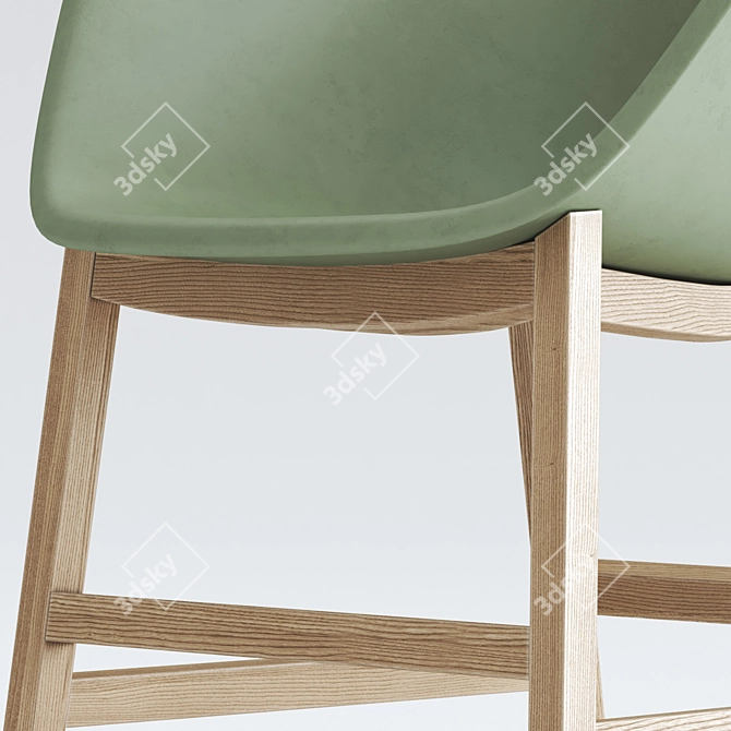 Norr Lounge Chair: Modern Design, Maximum Comfort 3D model image 3