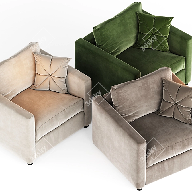 Comfort at its best: Ikea Vimle Armchair 3D model image 2