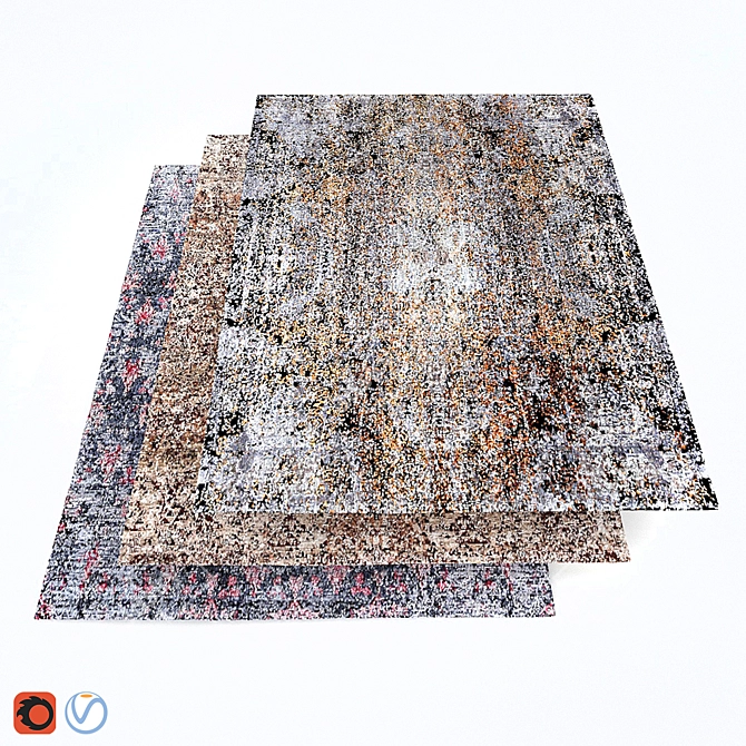 Mischioff Nilanda: Fine Silk & Wool Carpets 3D model image 1