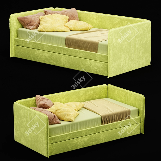 Cozy Dreams Children's Bed 3D model image 1