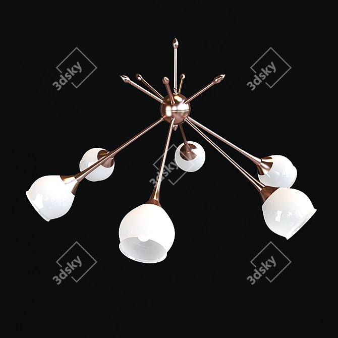 Modern LED Lamp 3D model image 2