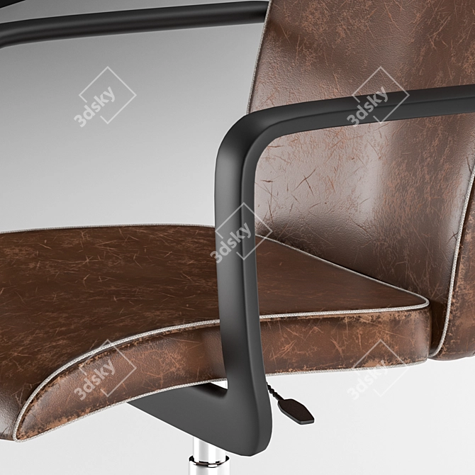ErgoMax Office Chair: Comfort & Style 3D model image 3