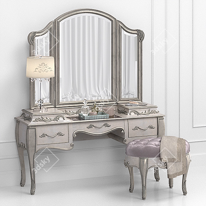 Bella Terra Vanity Set: Elegant Furniture for Your Beauty 3D model image 1