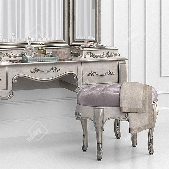 Bella Terra Vanity Set: Elegant Furniture for Your Beauty 3D model image 2