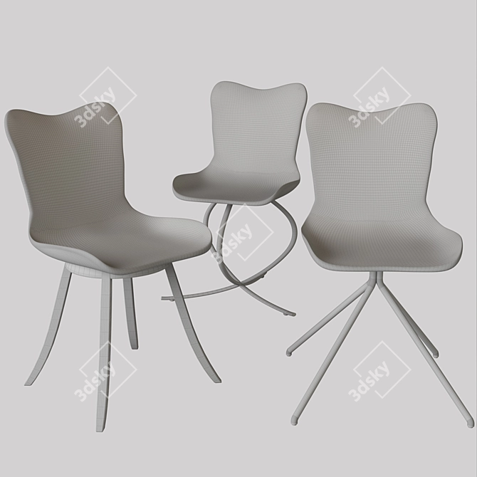 Flexform Swivel Chair 3D model image 2