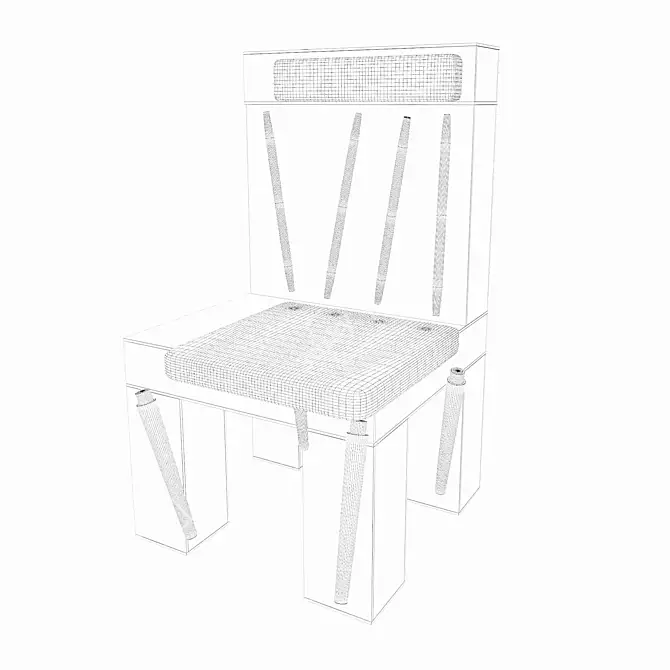 Sleek Glass Chair: Modern Design 3D model image 3