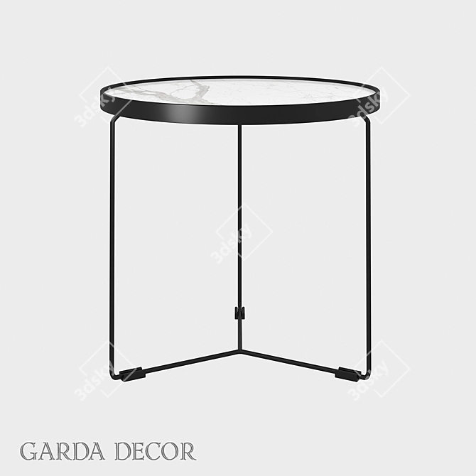 Title: Garda Decor OM Coffee Table 3D model image 1