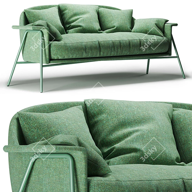 Kepi Sofa: Stylish Design, Comfortable Upholstery 3D model image 1