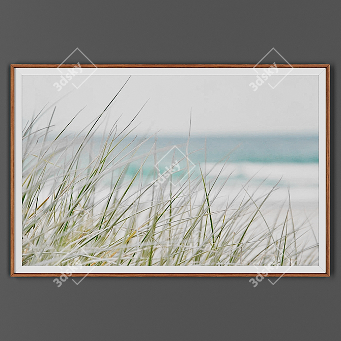 Title: Wooden Framed Picture 3D model image 1