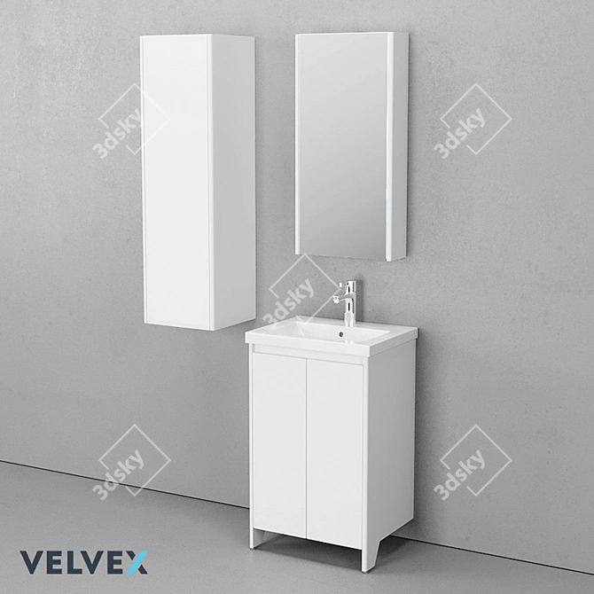 Velvex OM Klaufs 50 Outboard Bathroom Set 3D model image 1