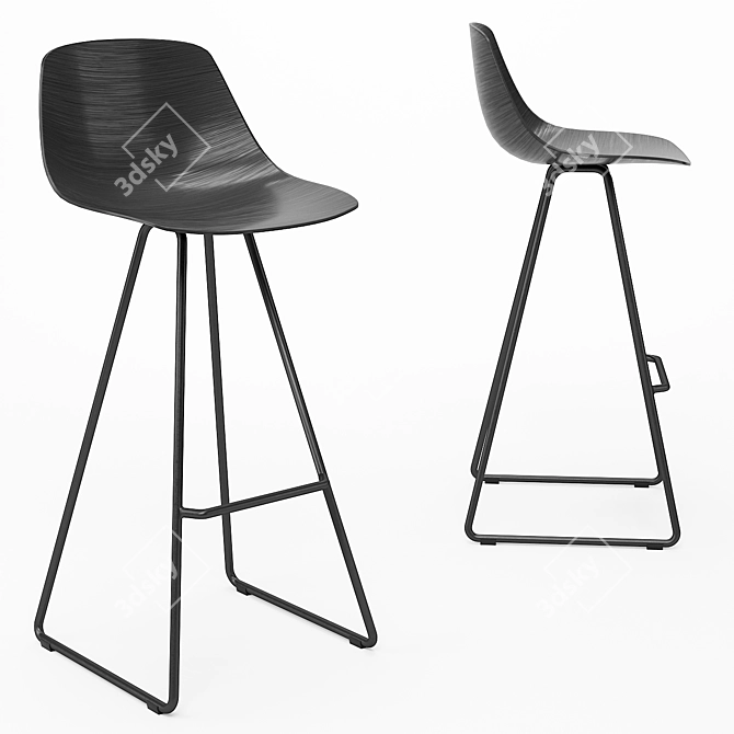 Lapalma Miunn Bar Stool 3D model image 1