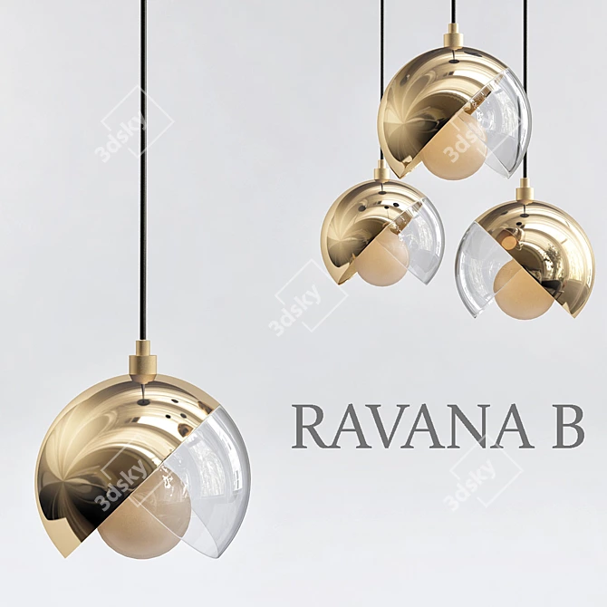 Ravana Crystal Chandelier 3D model image 1