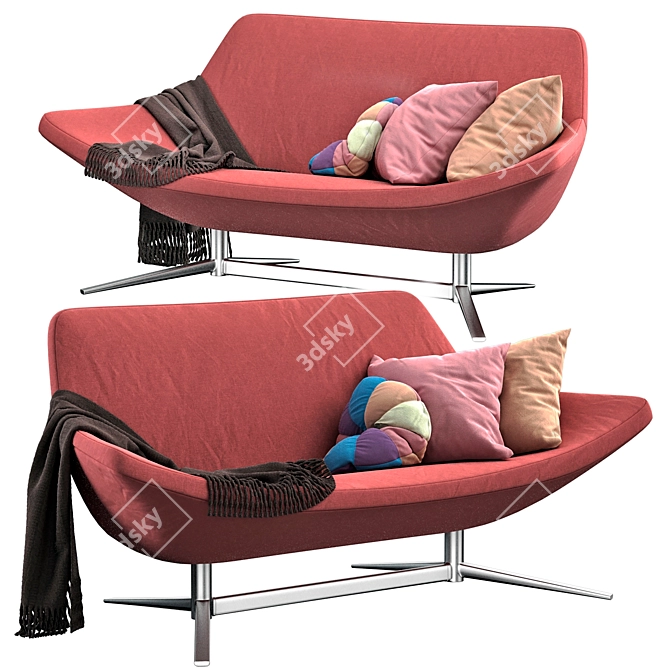 Luxury Metropolitan Sofa 3D model image 1