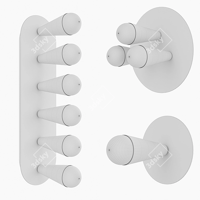 Echo Sconce Set: Illuminated Elegance 3D model image 2