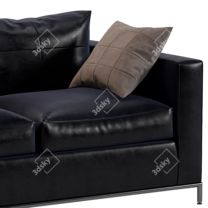 Elegant B&B Italia George Sofa 3D model image 2