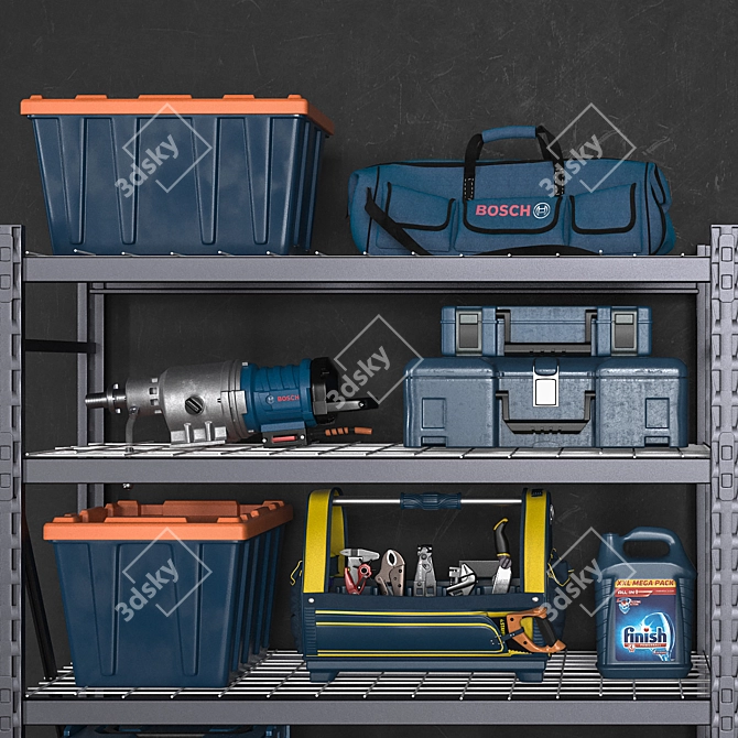 14-Piece Garage Tools Set 3D model image 7