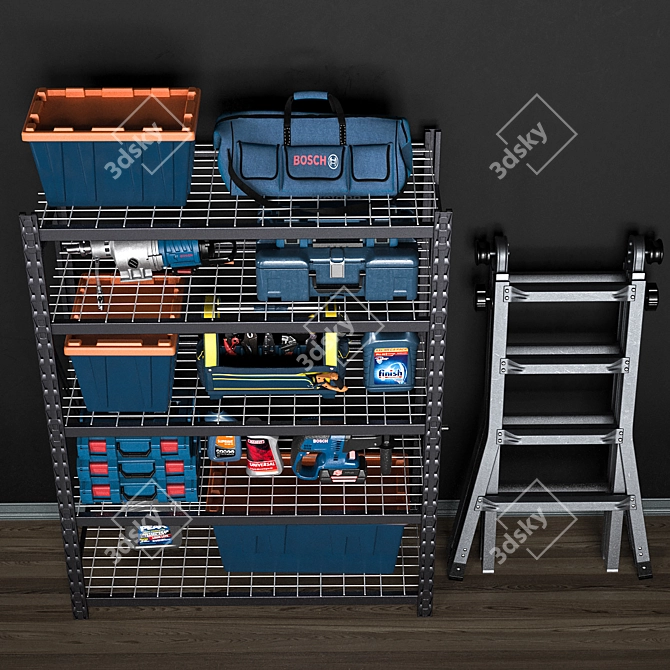 14-Piece Garage Tools Set 3D model image 8