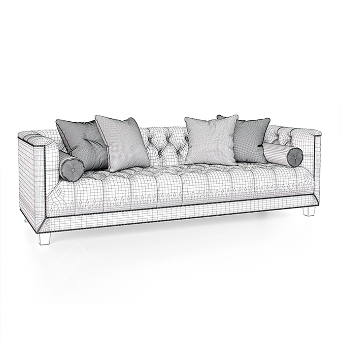 Luxury Savoy Sofa: Timeless Elegance for Your Home 3D model image 3