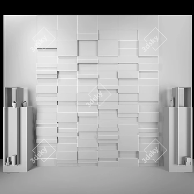 Elegant Decorative Wall PN28 3D model image 3