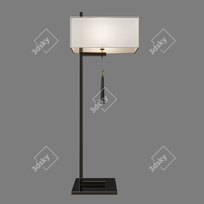 Modern Chinese Floor Lamp 3D model image 1