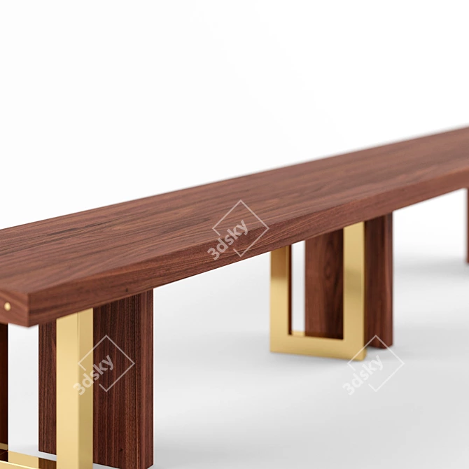 6-Piece Luxury Bench: IL PEZZO 3D model image 2