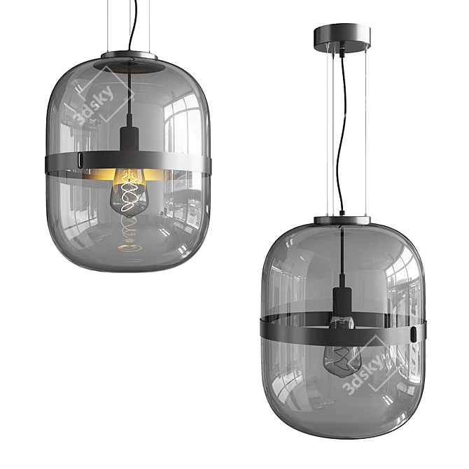 Elegant Baloni Pendant Light 3D model image 1