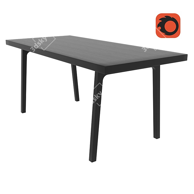 Ikea Bernhard Table - 170cm Length, 78cm Width, 75cm Height 3D model image 1