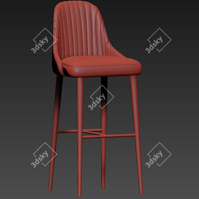 Karina Bar Stool and Chair Set 3D model image 3
