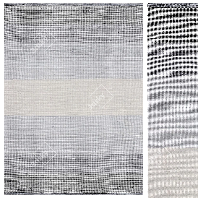 Gradient Wool Rug 3D model image 1