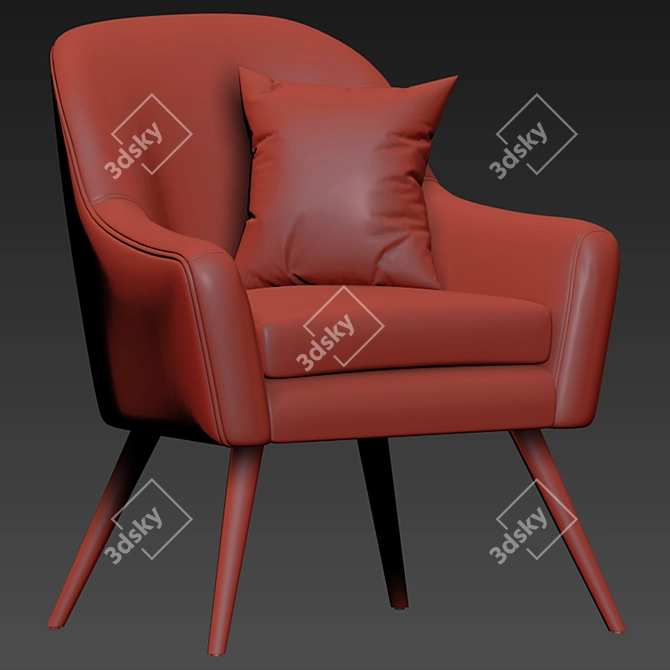Stylishly Comfortable Joybird Armchair 3D model image 3