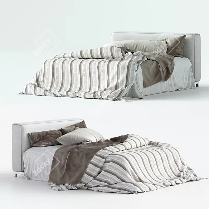 Messy Dream Bed - Displacement Maps - 3D Models 3D model image 6